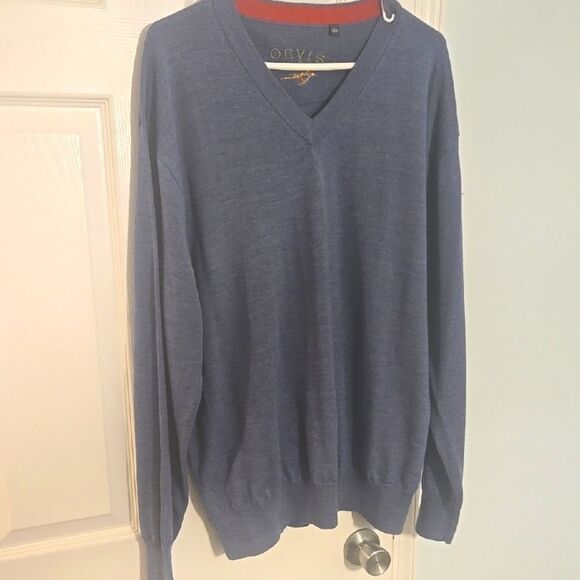 Orvis Men's Blue Sweater size xl - Picture 1 of 8
